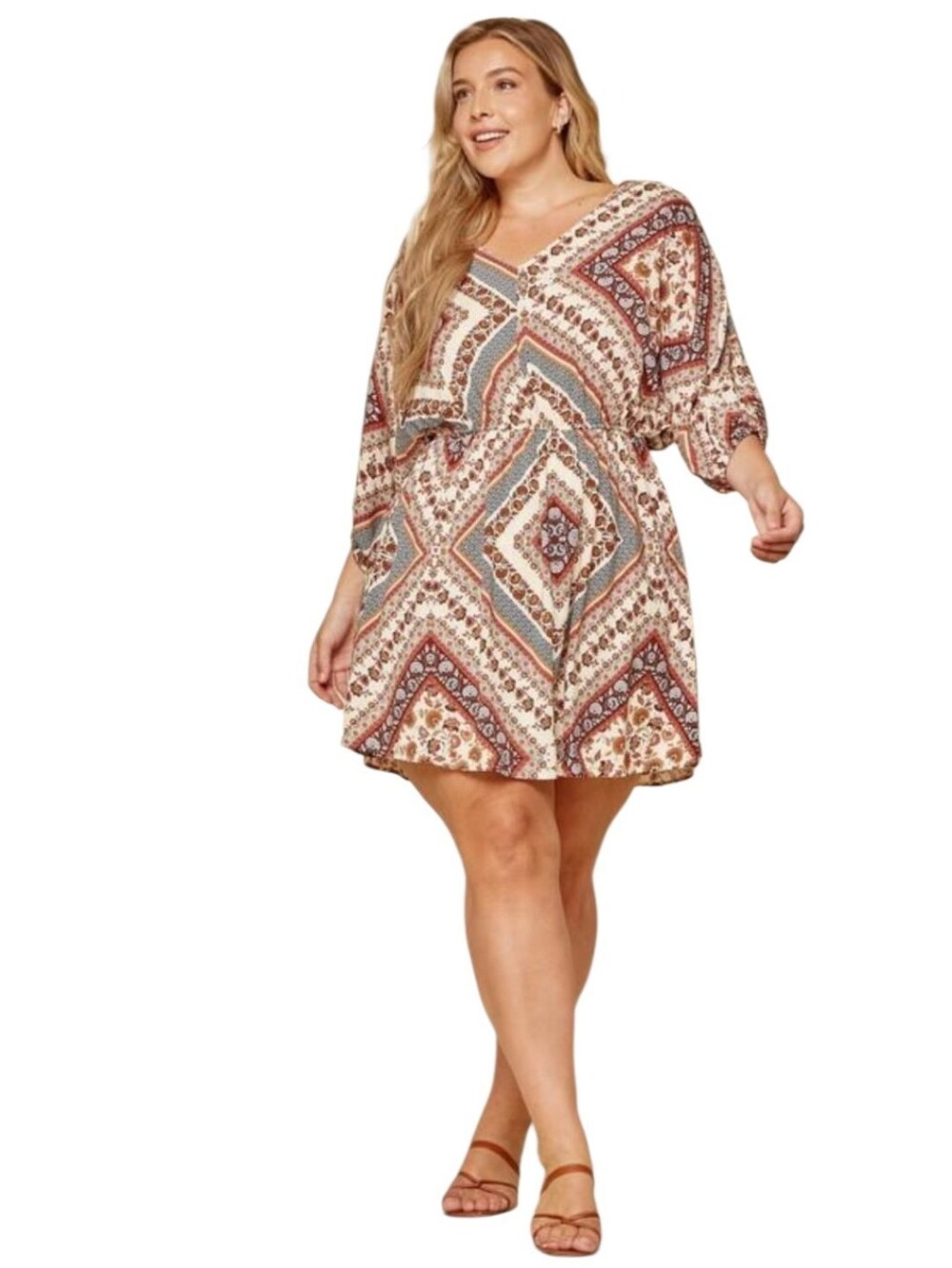 Women's Andree By Unit Boho Fall Dress Sz Small